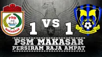 PSM Makassar Berbagi Poin dengan Persiram