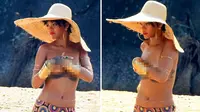 Lagi, Rihanna Pamerkan Gunung Kembar di Pemotretan Majalah