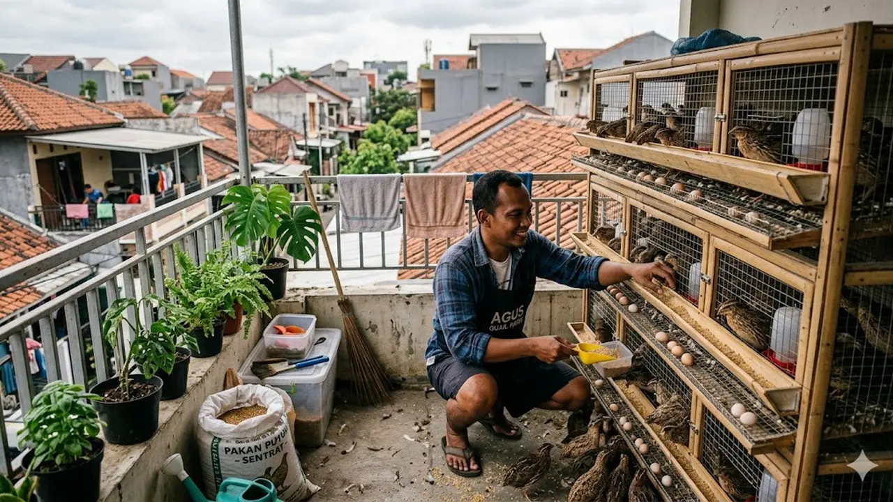 6 Ide Ternak Hemat Tempat di Balkon Rumah, Hasilkan Cuan dari Lahan Sempit