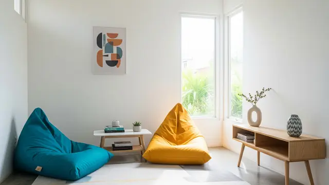 Ruang Tamu dengan Bean Bag