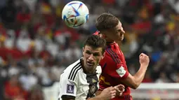 Thomas Muller. Dalam dua edisi pertama Piala Dunia yang diikutinya, 2010 dan 2014, striker Jerman ini mampu mencetak 10 gol dan sempat menjadi pemain aktif tertajam di Piala Dunia hingga menjelang dimulainya Piala Dunia 2022 Qatar. (AFP/Ina Fassbender)