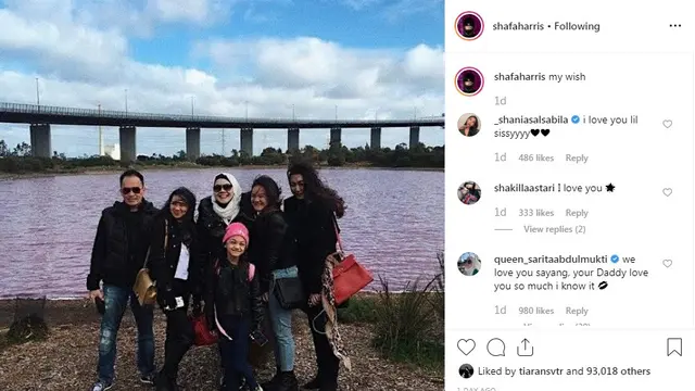 Shafa Harris (Foto: Instagram/@shafaharris)