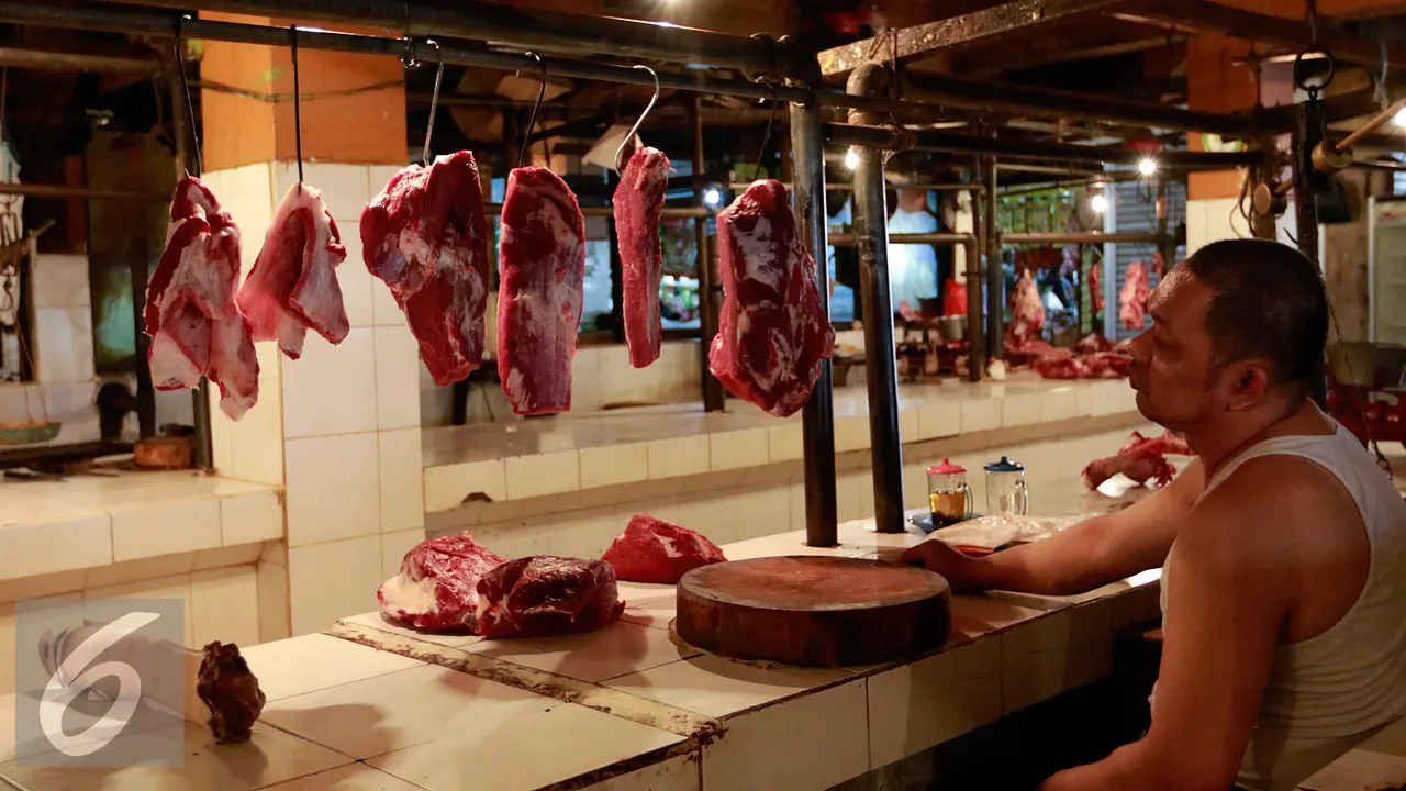 20151023-Ilustrasi Penjual Daging Sapi-Jakarta