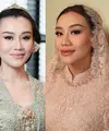 Intip di sini beberapa potret beda pesona Aaliyah Massaid yang manglingi dalam nuansa makeup yang soft di prosesi Pengajian dan Dulangan.