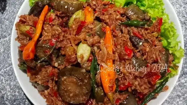 Resep sambal terong teri. (dok. Cookpad @Chacha_Chiput)