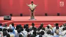 Capres nomor urut 02 Prabowo Subianto memberi sambutan dalam Pembekalan Relawan Prabowo-Sandiaga di Jakarta, Kamis (22/11). Pembekalan tersebut guna memberi pengarahan untuk memenangkan Prabowo-Sandiaga dalam Pilpres 2019. (Merdeka.com/Iqbal Nugroho)