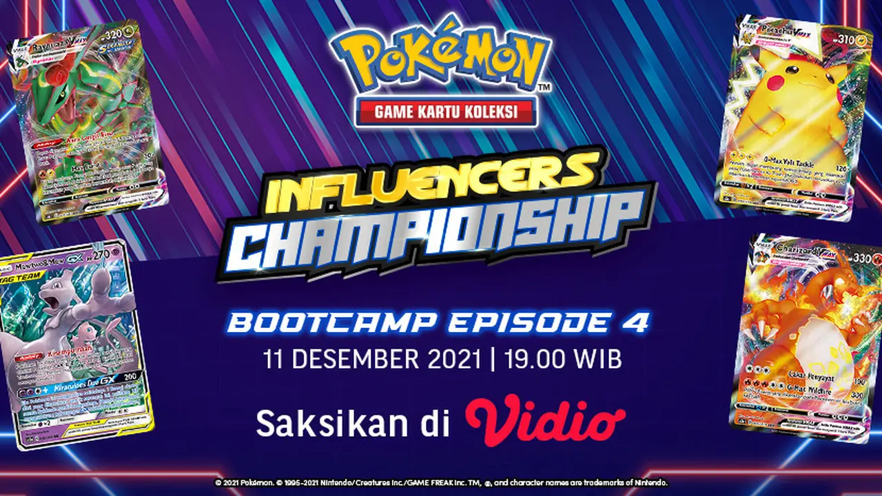 Link Live Streaming Pokemon Influencers Championship Episode 4 di Vidio Malam Ini