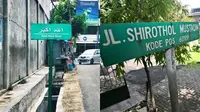 Tulisan nama jalan (Ist)
