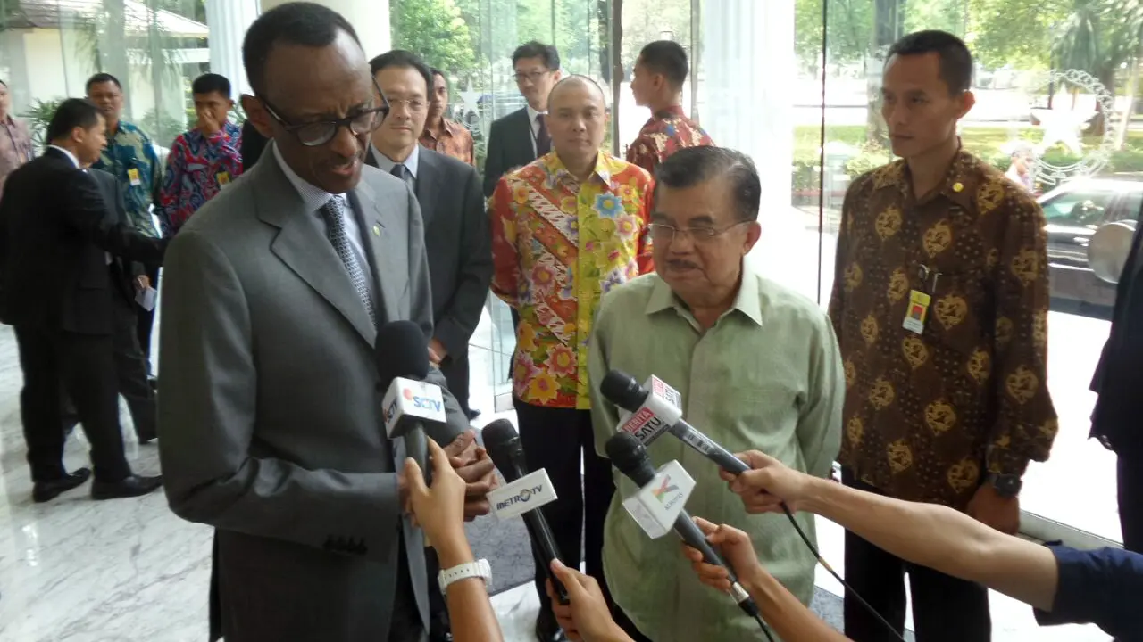 Terima Kunjungan Presiden Rwanda, JK Belajar Bangkit dari Konflik