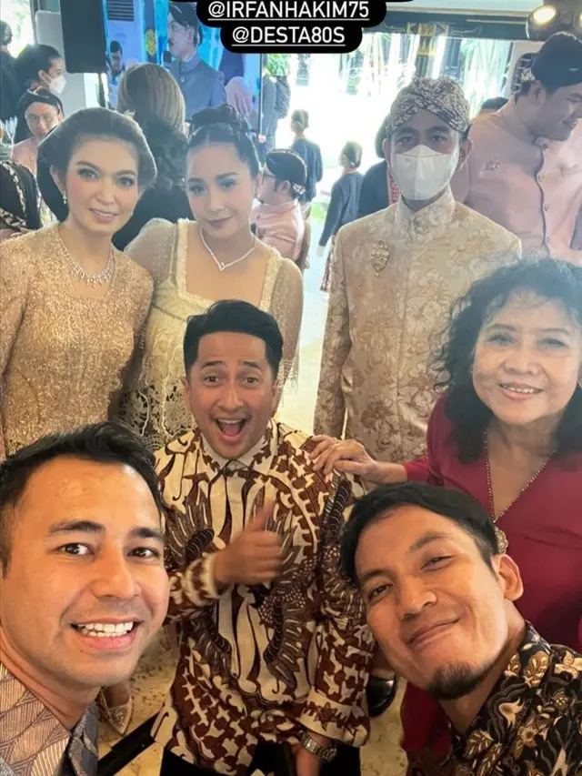 6 Potret Seleb yang Hadiri Nikahan Kaesang Pangarep dan Erina Gudono