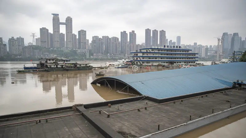 Kota Chongqing di China Dilanda Banjir Parah