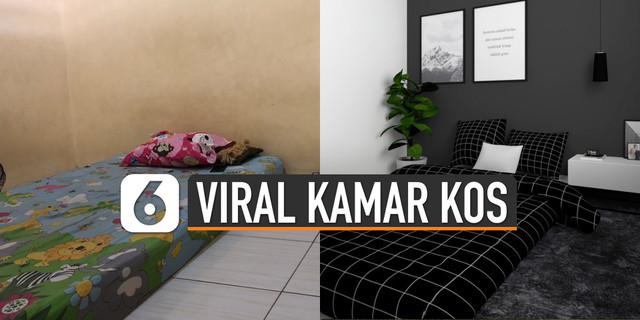 VIDEO: Viral Pria Ubah Kamar Kos Sederhana Jadi Estetik