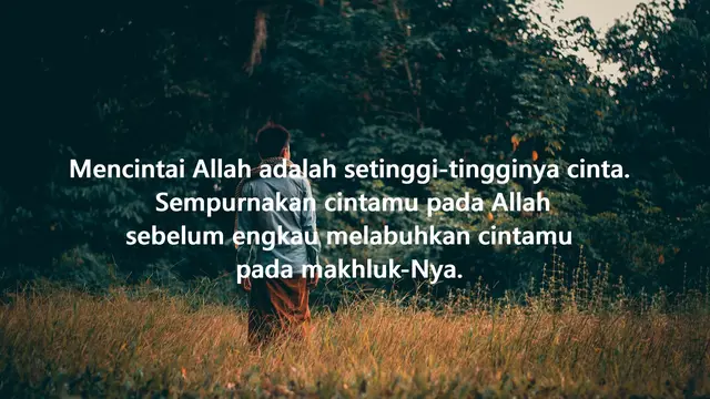 Wallpaper kata-kata islami keren tentang cinta