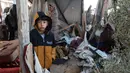 Sekitar 22 persen penduduk Gaza saat ini menghadapi tingkat kerawanan pangan akut. Dari jumlah tersebut, sekitar 3.500 adalah anak-anak yang berisiko meninggal karena kekurangan gizi dan kekurangan makanan. (BASHAR TALEB/AFP)