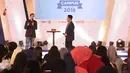 Creative dan Aktor, Dude Harlino berbagi inspirasi peluang bisnis kepada peserta EGTC 2018 Bandung di Graha Sanusi Hardjadinata, Universitas Padjajdaran, Bandung, Kamis (6/12). Dude juga memberi tips menjalankan bisnis. (Liputan6.com/Helmi Fithriansyah)