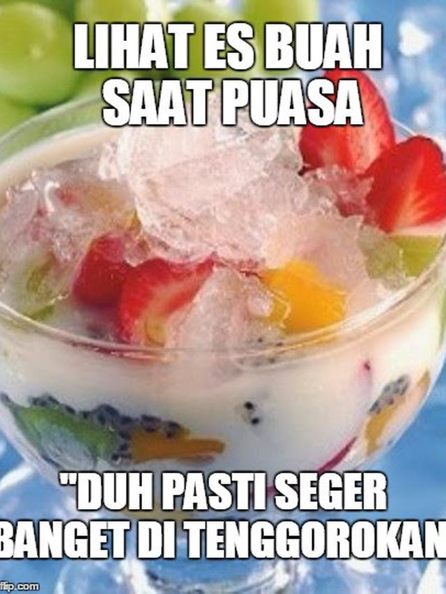 6 Meme Lucu Es Segar Tampak Menggoda Saat Puasa, Rintangan Ramadhan