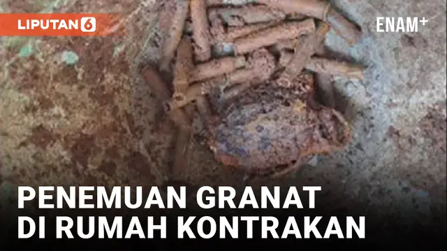 Penemuan Granat dan Belasan Selongsong Peluru di Dalam Rumah Kontrakan Depok