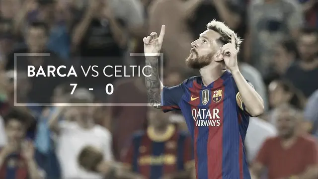 Video highlights Liga Champions antara Barcelona melawan Celtic yang berakhir dengan skor 7-0, Rabu (14/9/2016) dinihari WIB