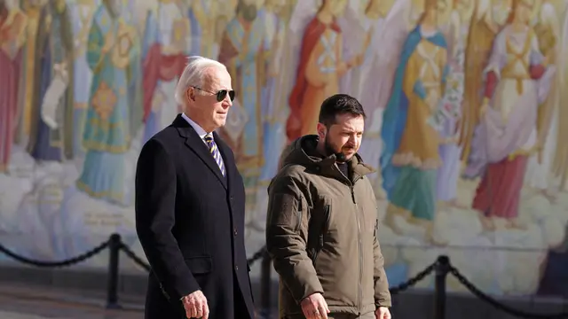 Presiden Amerika Serikat Joe Biden Kunjungi Ukraina