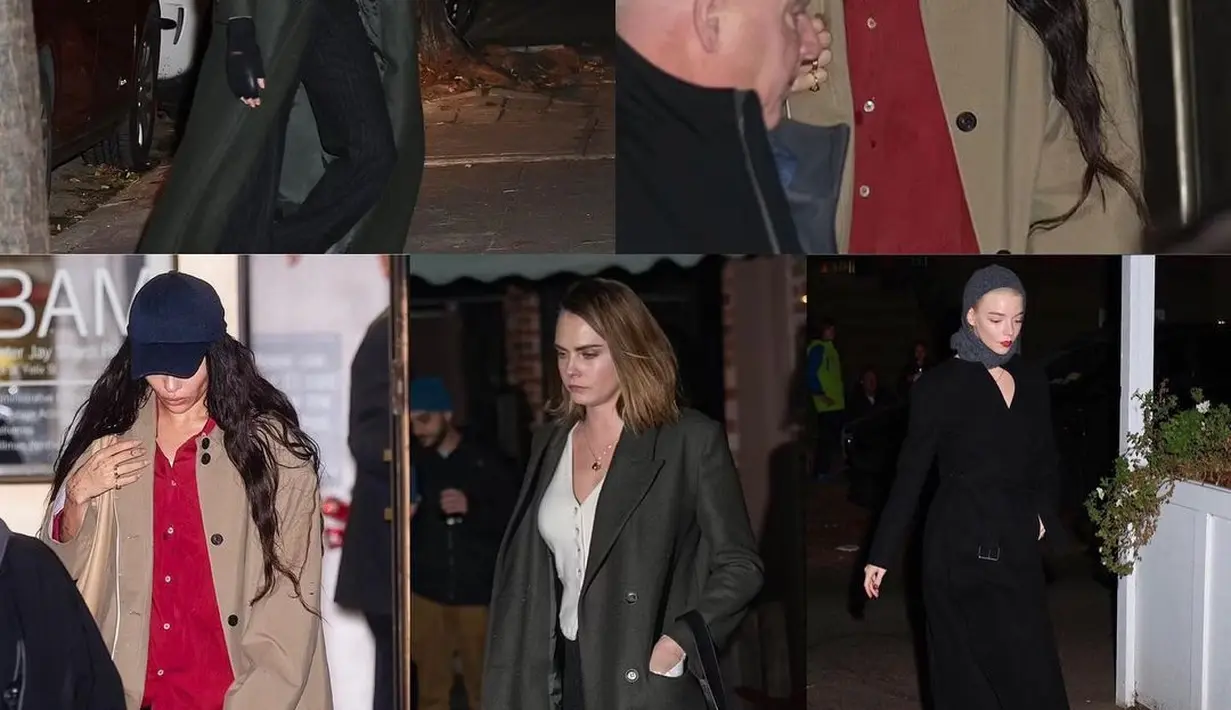 Kravitz menjaga pakaiannya tetap santai dan keren dengan mantel panjang berwarna cokelat kotak di atas kemeja kancing merah besar, serta celana panjang hitam dan sepatu bot yang serasi. [Foto: IG/@popfanssss]