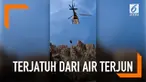 Seorang bocah jatuh dari air terjun Seven Falls, Arizona, Amerika Serikat. Proses evakuasi dilakukan dengan mengerahkan helikopter.