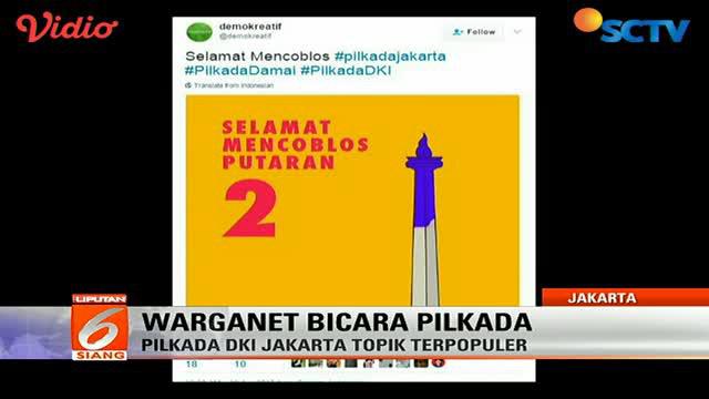 Warganet Turut Ramaikan Pilkada DKI Jakarta di Media Sosial