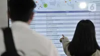 CPNS melihat nilai sementara SKD di ruang tunggu di Kantor BKN Pusat, Jakarta, Senin (27/1/2020). Tes SKD CPNS Tahun Anggaran 2019 diselenggarakan 27 Januari hingga 28 Februari 2020 dengan jumlah peserta memenuhi syarat (MS) untuk mengikuti SKD 3.364.868 orang. (merdeka.com/Iqbal S. Nugroho)