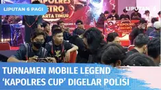 Kepolisian menggelar turnamen e-Sport Mobile Legend Kapolres Cup di Mapolres Jakarta Timur pada Sabtu (18/06) siang. Turnamen ini diikuti oleh ratusan remaja yang antusias datang bersama timnya untuk memenangkan hadiah total Rp 15 juta.