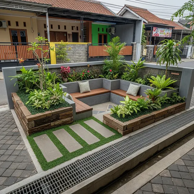 9 Kebun Mini di Atas Selokan yang Ditutup Rapi, Inovasi Ruang Hijau
