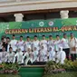 Gerakan Literasi  Al Quran di Pendopo Delta Wibawa Kabupaten Sidoarjo, Jawa Timur. (Foto: Liputan6.com/Dian Kurniawan)