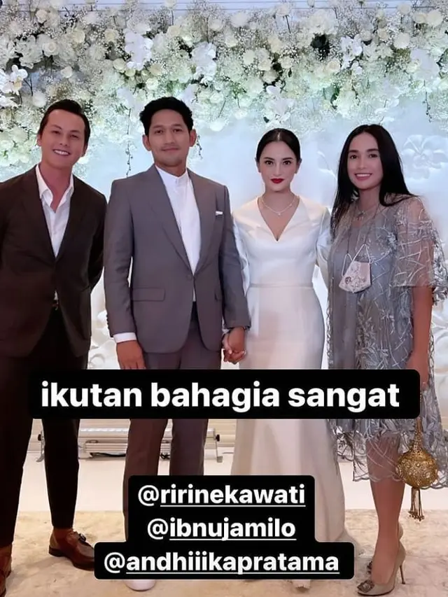 Momen Seleb Tanah Air Hadiri Pernikahan Ibnu Jamil dan Ririn Ekawati