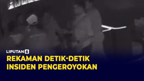 VIDEO: Detik-detik Pengeroyokan yang Dilakukan Putra Siregar Terekam CCTV