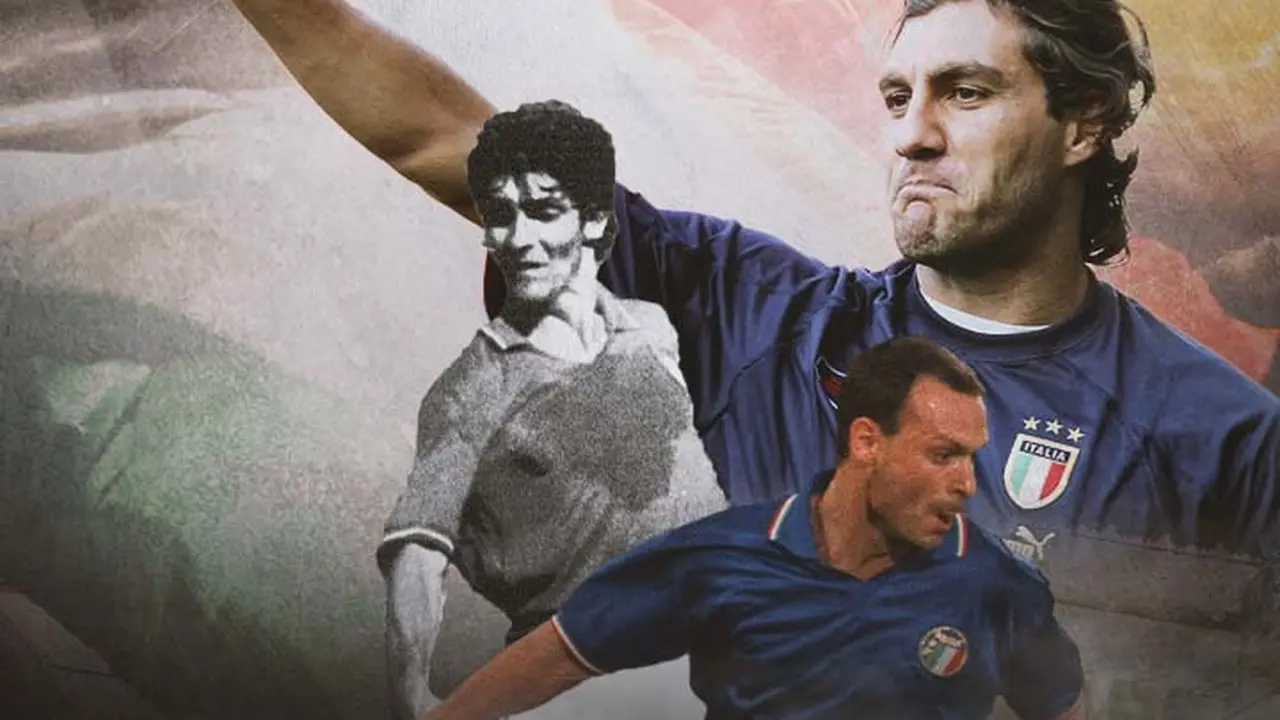 Ilustrasi - Salvatore Schillaci, Cristian Vieri, Paolo Rossi
