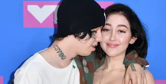 Adik Miley Cyrus, Noah Cyrus, baru saa putus dar Lil Xan. Keduanya menjalani hubungan yang sangat singkat. (ANGELA WEISS / AFP)