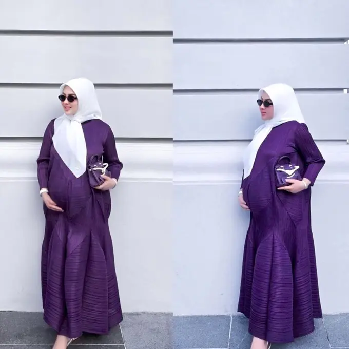 6 Pesona Syahrini di Kehamilan 8 Bulan, Konsisten Tampil Mewah Tenteng Tas Hermes Rp2 Miliar