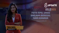 Sebuah foto yang diklaim apel berwarna ungu berasal dari Kanada beredar di media sosial. Benarkah dalam foto tersebut merupakan apel berwarna ungu yang berasal dari Kanada?
