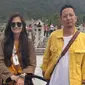Ringgo Agus Rahman dan Sabai Morscheck mengajak anaknya, Bjorka, berlibur ke Hong Kong. (Liputan6.com/Dinny Mutiah)