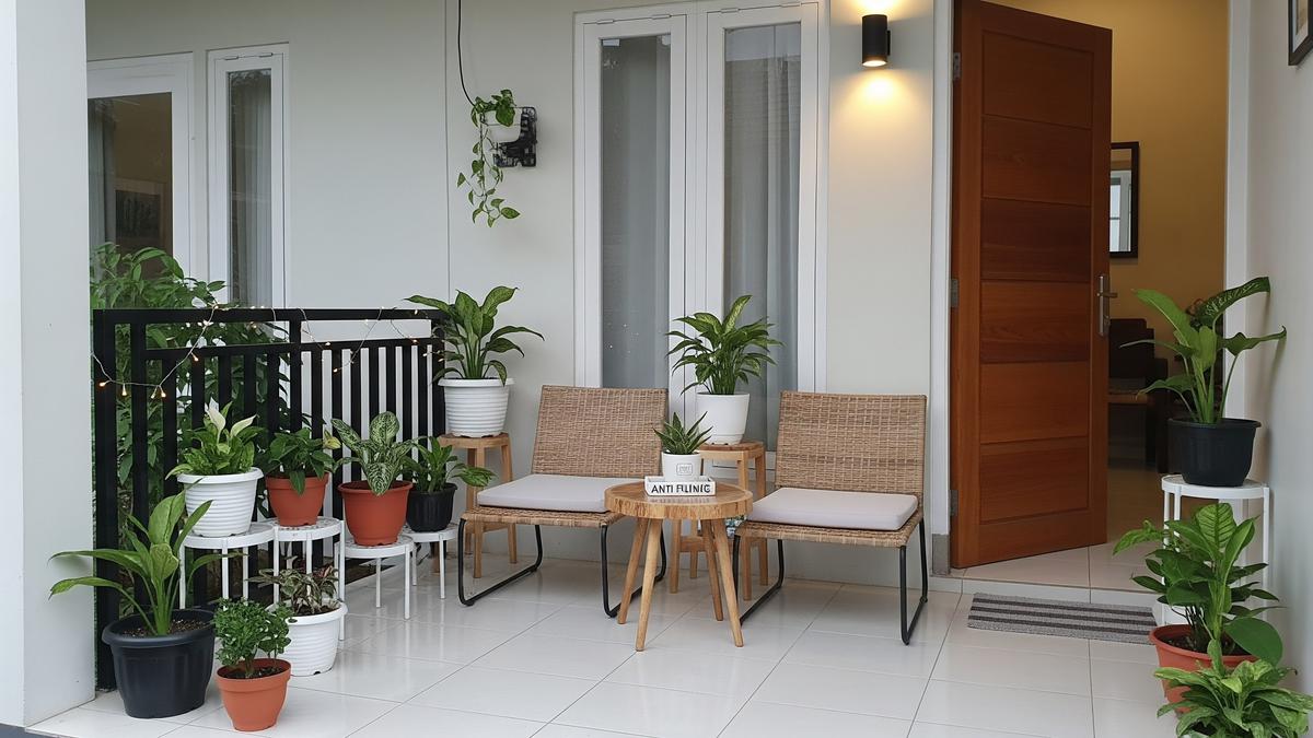 10 Cara Menata Teras Depan Rumah Sempit agar Terlihat Luas dan Rapi Tanpa Renovasi Besar