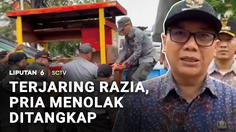 Terjaring Razia PPKS, Seorang Pria Melawan Petugas