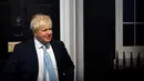Patung lilin Perdana Menteri Inggris Boris Johnson saat sesi pemotretan untuk pembukaannya di Madame Tussauds di Blackpool, Selasa (22/3/2022). Ini kedua kalinya mantan Wali Kota London diabadikan dalam lilin di Madame Tussauds setelah sosok pelantikannya diresmikan pada tahun 2009. (Paul ELLIS/AFP)