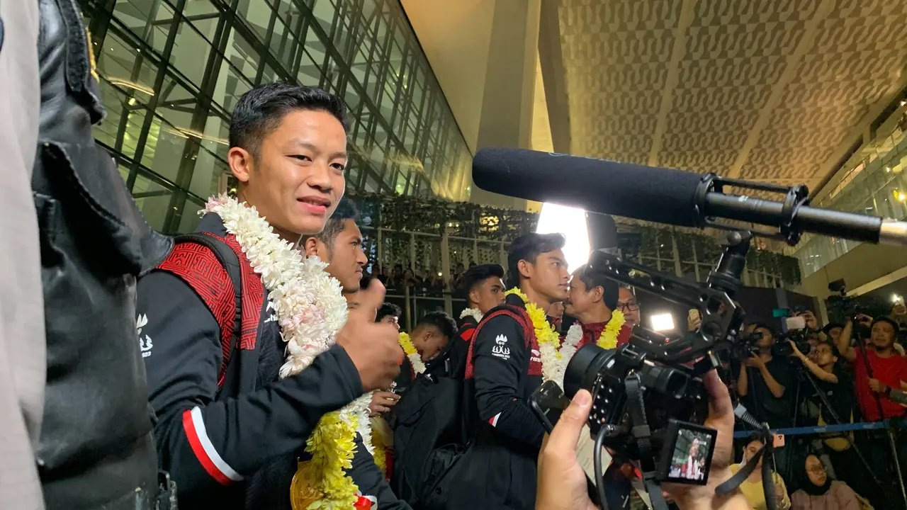Penyambutan Timnas Indonesia U-22