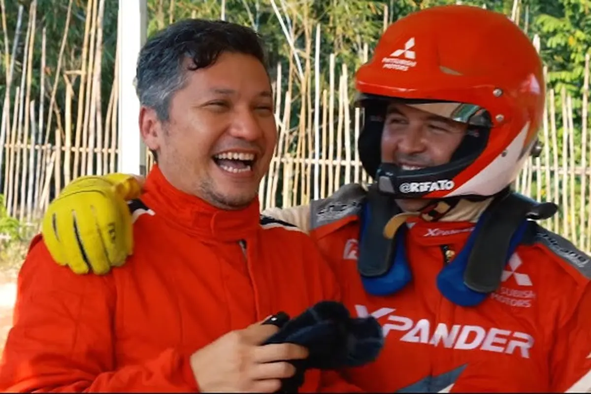 7 Momen Seru Gading Marten Jadi Navigator Rally Rifat Sungkar