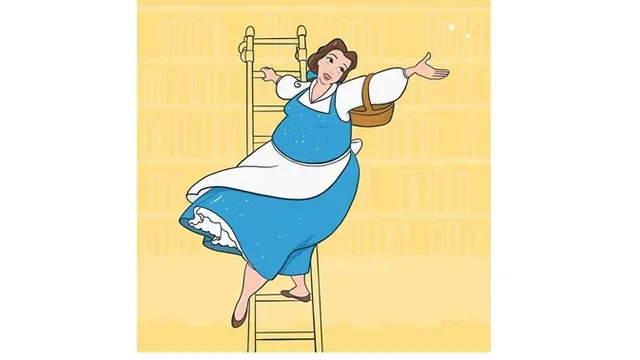 7 Ilustrasi Karakter Disney Jadi Model Plus Size Ini Tetap Memesona