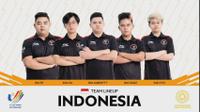 Lineup timnas Indonesia mampu menumbangkan Malaysia, dan memastikan diri melaju ke Grand Final Mobile Legends di SEA Games 2021. (Doc: YouTube Mobile Legends: Bang Bang)