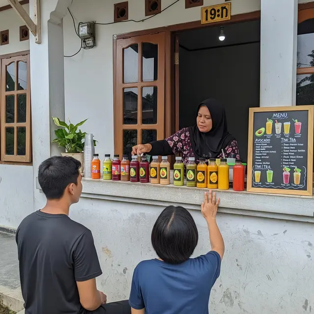 Usaha dari Teras Rumah yang Cepat Punya Pelanggan Tetap Model Jus Segar dan Minuman Kekinian