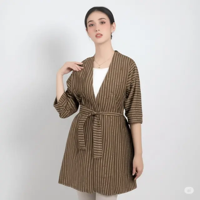 Model Cardigan Lurik. Foto: Gemini