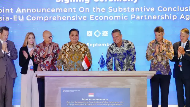 Penandatanganan dan pengumuman bersama Kesepakatan Substantif IEU-CEPA