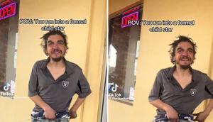 Mantan aktor cilik Tylor Chase jadi gelandangan. (TikTok ricecrackerspov via X)