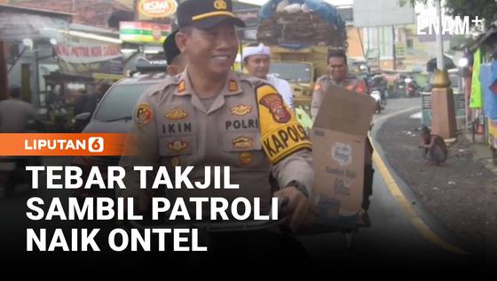 Patroli Unik Ala Polisi Subang Jelang Berbuka Puasa