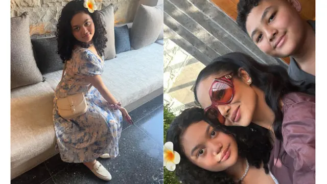 Gaya Amora Lemos Anak Kris Dayanti Pakai Dress (Foto: Dok. Kris Dayanti)